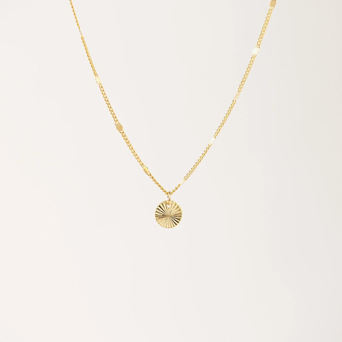 Everly Circle Gold Necklace