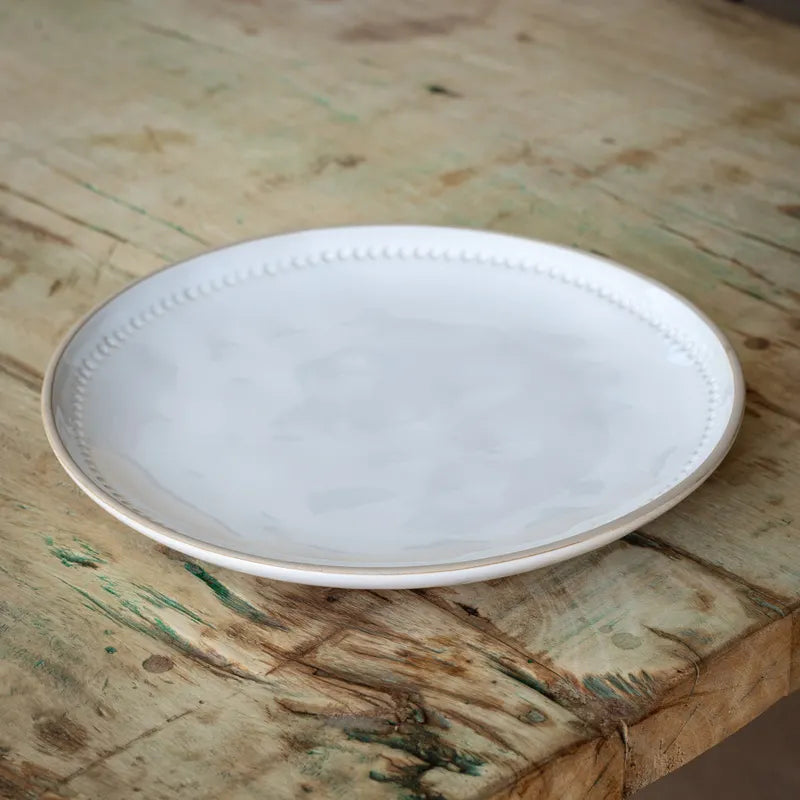 Isabella White Stoneware Dish Collection