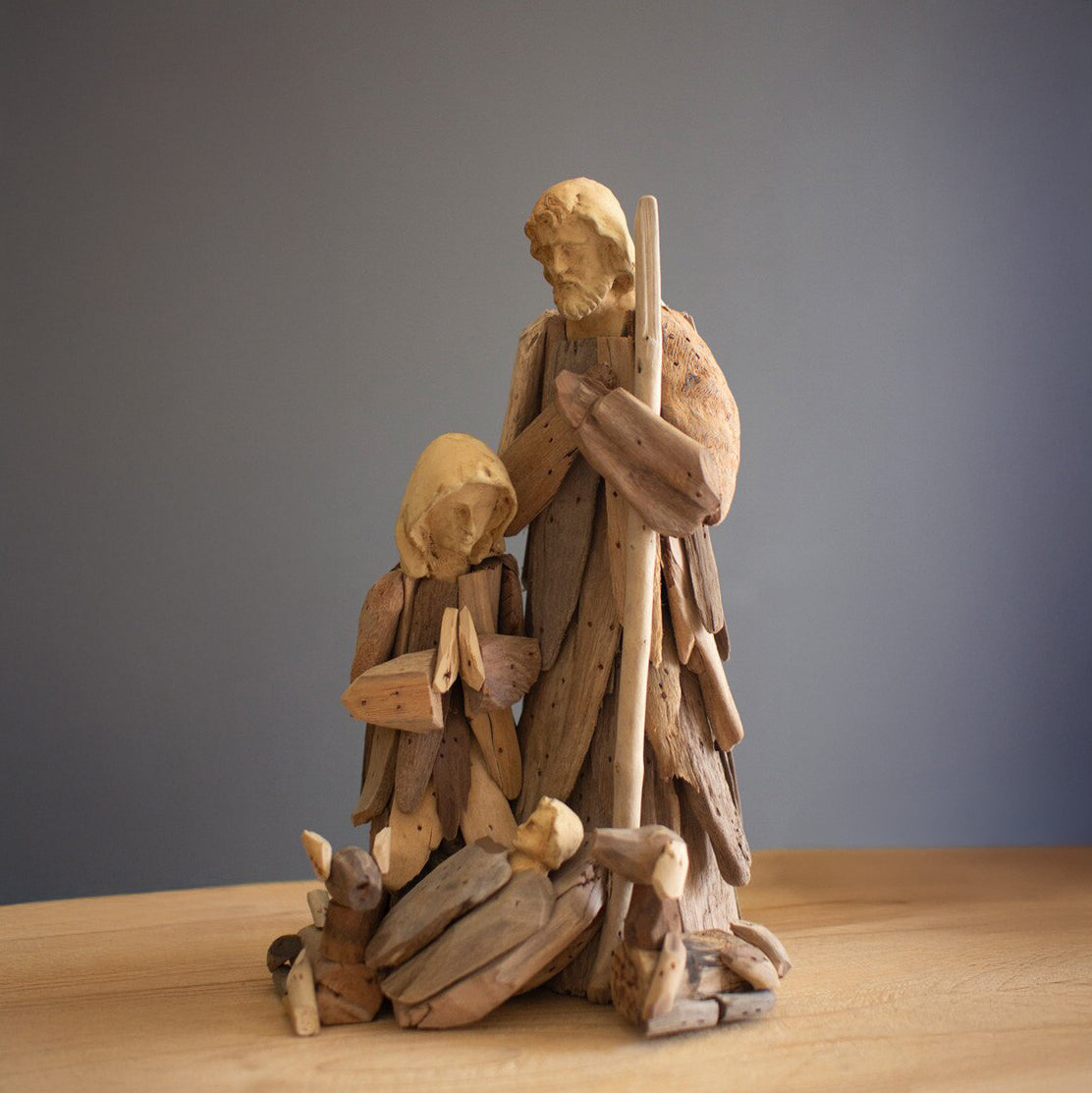 Driftwood Mary, Joseph and Jesus