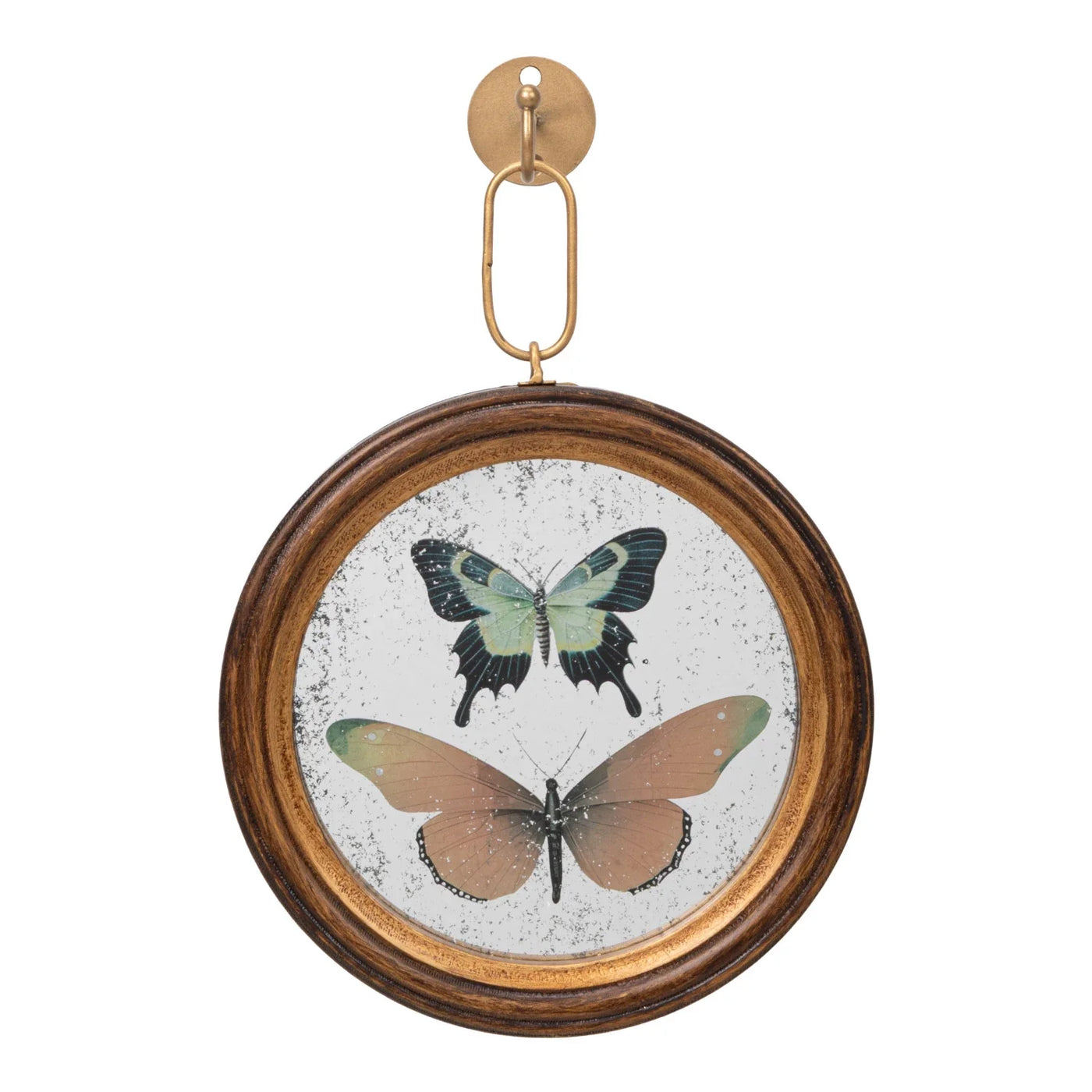 Butterfly Art on Framed Antique Mirror