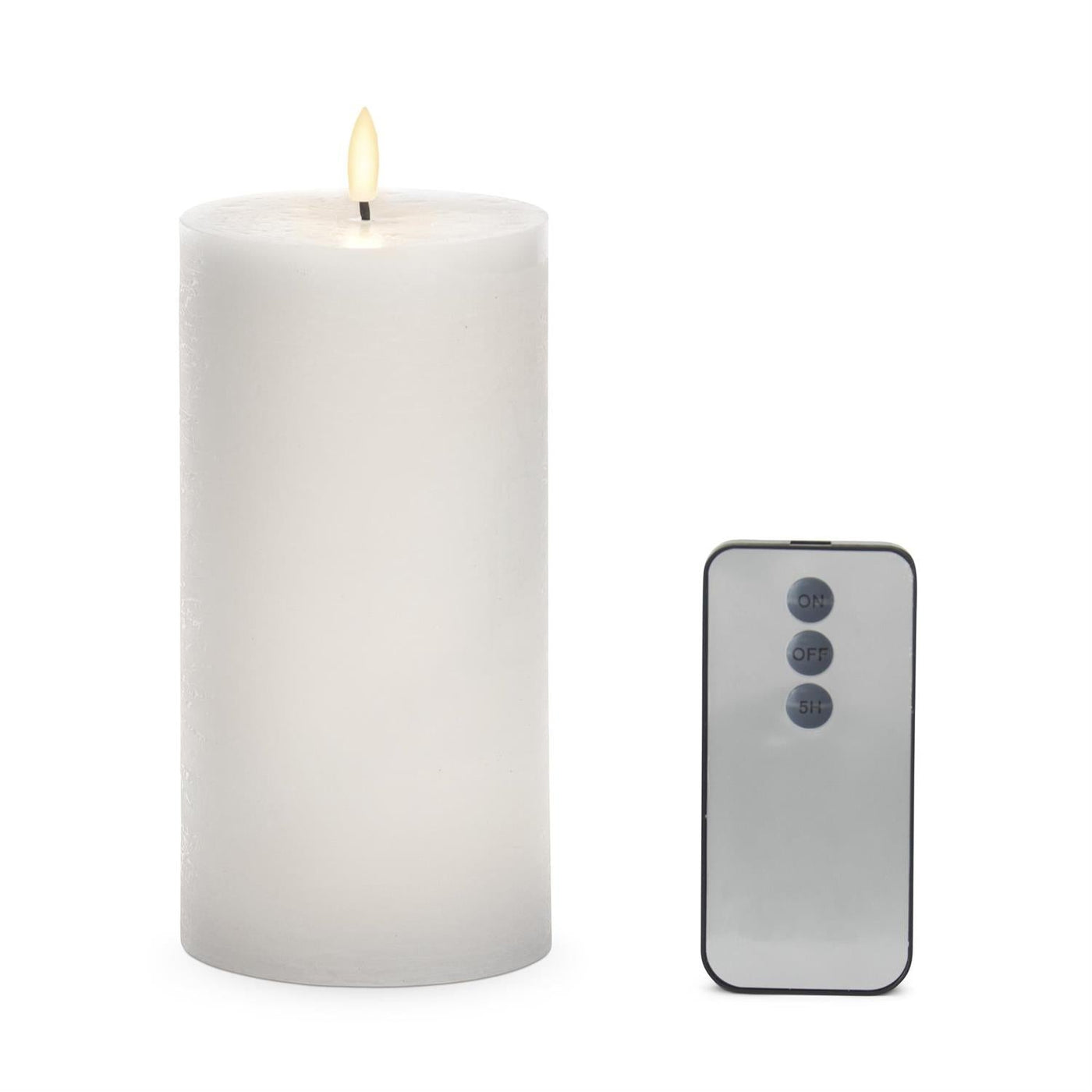 Brown Leaves Glass Slipcover and LED Candle with Remote