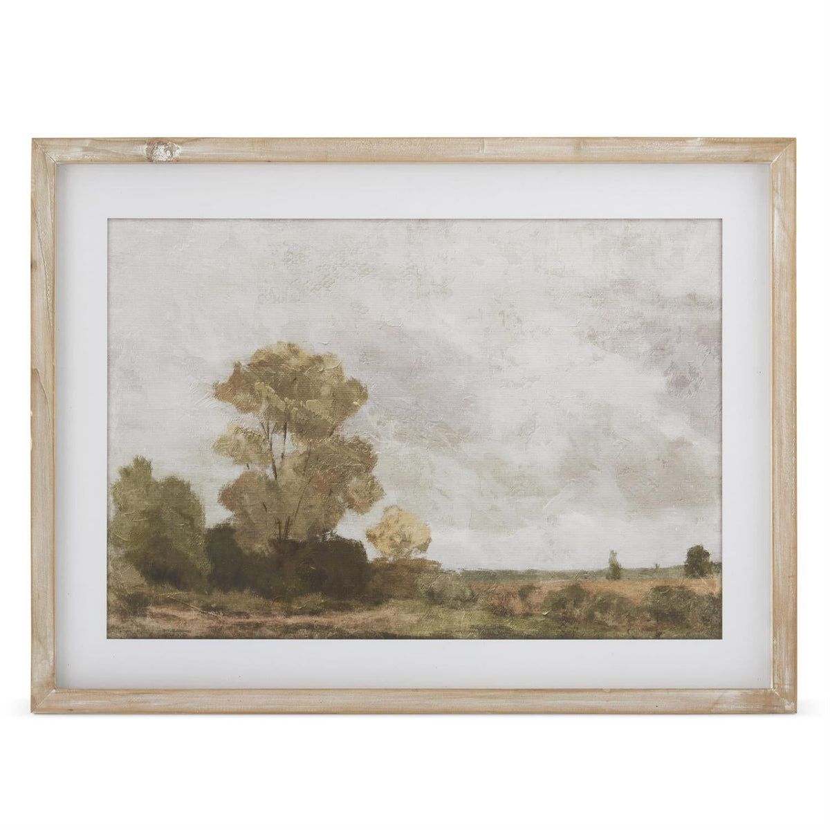 Framed Landscape Print | Natural Wood