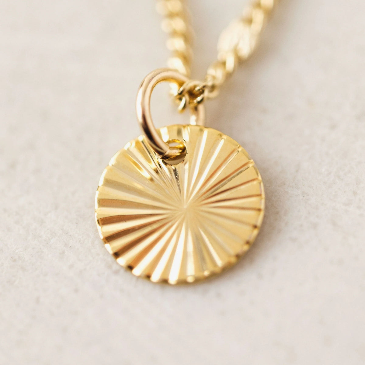 Everly Circle Gold Necklace