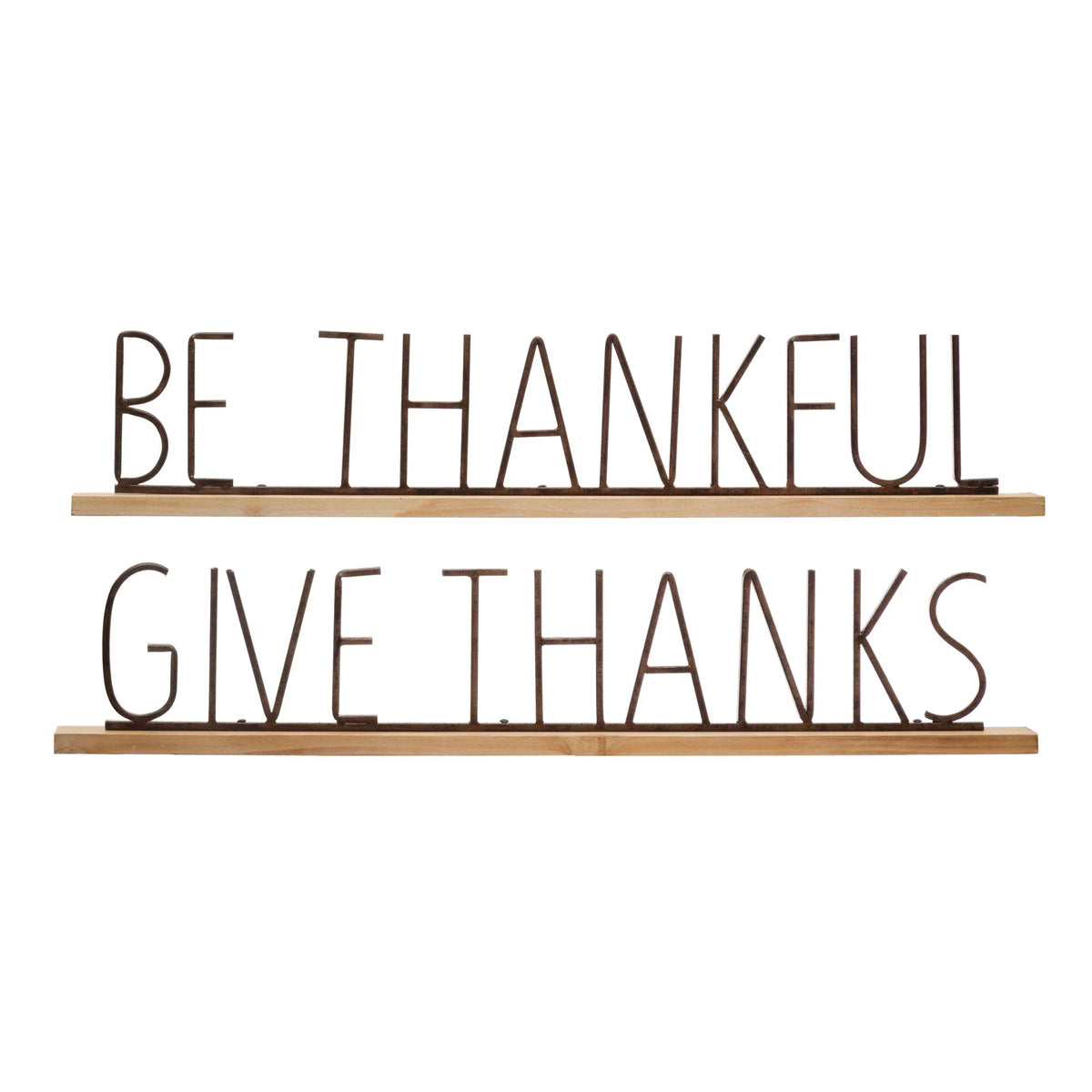 Be Thankful and Give Thanks Fall Decor