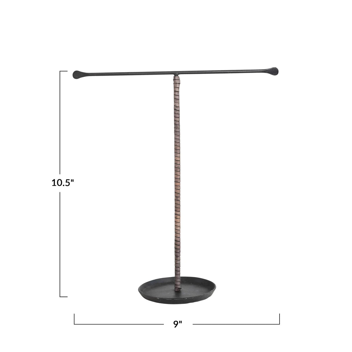 Leather Wrapped Jewelry Stand